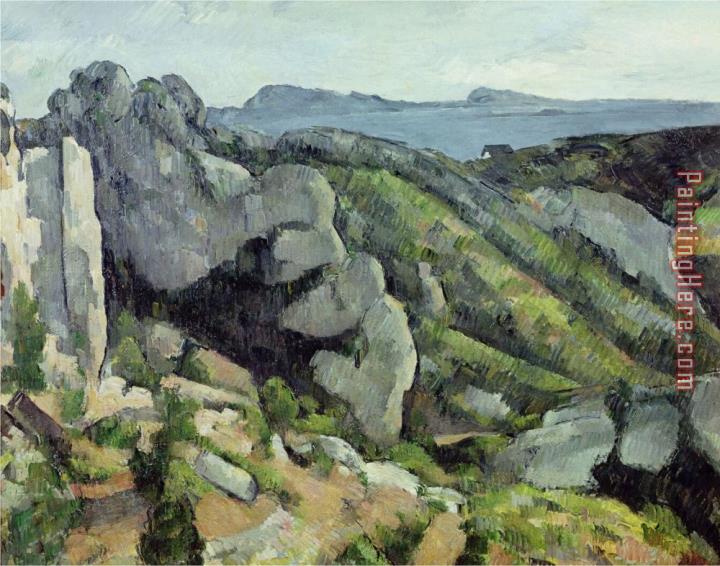 Paul Cezanne Rocks at L Estaque 1879 82